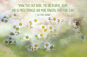 Resilience Inspirational Card and Art Photograph by Anita Pollak