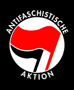 Retro Germany Antifaschistische Aktion Anti-Fascist Digital Art by Flippin Sweet Gear