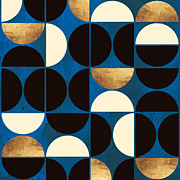 Retro Moon Digital Art by Spacefrog Designs