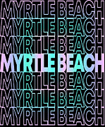 Retro Myrtle Beach South Carolina Digital Art by Flippin Sweet Gear