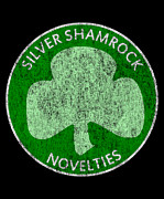 Retro Silver Shamrock Novelties Digital Art by Flippin Sweet Gear