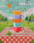 Retro Tea Mixed Media Mixed Media by Dan Sproul Retro Tea Mixed Media Mixed Media by Dan Sproul