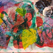 Ribbons Mixed Media by Suzanne Berthier
