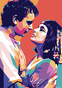Richard Burton and Elizabeth Taylor 1963 Mixed Media by Retro Movie Posters Richard Burton and Elizabeth Taylor 1963 Mixed Media by Retro Movie Posters