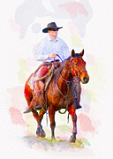 Riding for the Brand Digital Art by Carla E Riding for the Brand Digital Art by Carla E