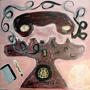 Ringing Off the Hook Painting by Suzanne Berthier Ringing Off the Hook Painting by Suzanne Berthier