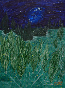 Rise of the Fireflies Painting by Christina Knight Rise of the Fireflies Painting by Christina Knight