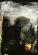 Rock in Space an abstract painting by Jeremy Holton Digital Art by Jeremy Holton