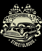 Rockabilly Street Classic Digital Art by Jacob Zelazny