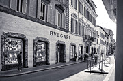 Rome Bw - Bulgari Store in Via dei Condotti Photograph by Stefano Senise Rome Bw - Bulgari Store in Via dei Condotti Photograph by Stefano Senise
