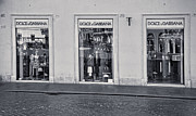 Rome Bw - Dolce and Gabbana Store in Piazza di Spagna Photograph by Stefano Senise