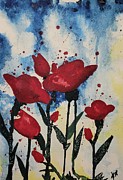 Roses in the Clouds Painting by Angrulla MF