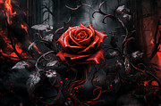 Roses of Darkness Digital Art by Bill Posner