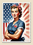 Rosie The Riveter Digital Art by Greg Joens