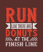 Runner Gift Run Like There Are Donuts At The Finish Line Digital Art by Jeff Creation