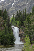 Running Eagle Falls - Glacier National Park Photograph by Richard Krebs