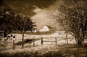 Rustic Farm in Winter Photograph by Victoria Plut