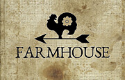Rustic Farmhouse Sign Painting by Tina LeCour Rustic Farmhouse Sign Painting by Tina LeCour