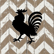 Rustic Rooster 2 Painting by Tina LeCour Rustic Rooster 2 Painting by Tina LeCour