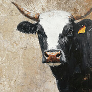 Rustic Steer Painting by Tina LeCour Rustic Steer Painting by Tina LeCour