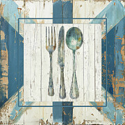 Rustic Utensils Painting by Tina LeCour Rustic Utensils Painting by Tina LeCour