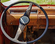 Rusty Studebaker Truck Dash Photograph by Kevin Anderson