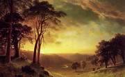 Sacramento River Valley Painting by Albert Bierstadt