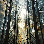 Sacred Forest Art Painting by Lourry Legarde Sacred Forest Art Painting by Lourry Legarde
