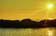 Sailboat At Nubble Lighthouse Photograph by Deb Bryce