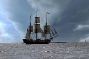 Sailing back to Salem Photograph by Jeff Folger