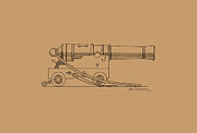 Sailing ship cannon Drawing by Panagiotis Mastrantonis