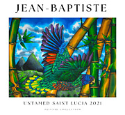 Saint Lucia Amazon Parrot Painting by Daniel Jean-Baptiste