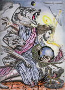 Salivation Drawing by Az Jackson