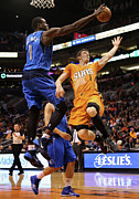 Samuel Dalembert and Goran Dragic Photograph by Christian Petersen