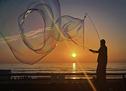 San Diego Bubble Man Photograph by Rebecca Herranen