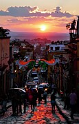 San Miguel Sunset Photograph by Skip Hunt