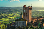 San Miniato bell tower of the cathedral Photograph by Stefano Orazzini