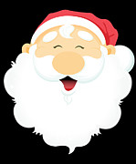 Santa Face Digital Art by Flippin Sweet Gear