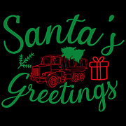 Santa s greetings Digital Art by Jacob Zelazny