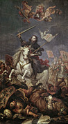 SANTIAGO MATAMOROS / 17TH CENTURY - SPANISH BAROQUE. james the greater. Apostol Santiago el Mayor. Painting by Fray Juan Andres Ricci -1600-1681- Fray Juan Rizi