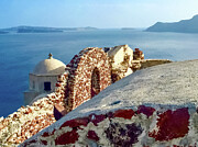 Santorini Rooftop Photograph by Leslie Brashear