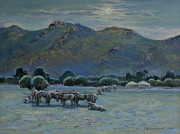 Saruul Udesh Painting by Badamjunai Tumendemberel
