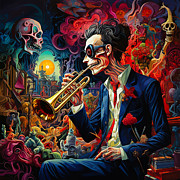 Saxophone Man Digital Art by Rajiv Chopra
