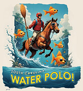 SC Water Polo Digital Art by Greg Joens