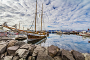 Schooner Hildur in Husavik harbor Photograph by Lyl Dil Creations