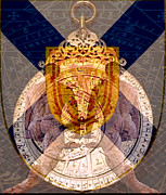 Scotian Neptune Hibernia Astro lab Insignia that guides us on an even keel .Provincial power shift  Digital Art by Claude Theriault
