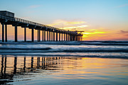 Scripp's Pier Sunset Flow Photograph by Local Snaps Photography