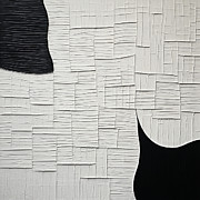 Sculpting Silence - Modern Art in Black and White Painting by Lourry Legarde Sculpting Silence - Modern Art in Black and White Painting by Lourry Legarde