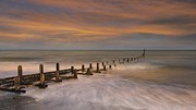 Sea Defences, Cart Gap, Norfolk Coast, UK Photograph by Philip Preston