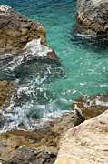 Seagull watches the cliffs and the Mediterranean Sea Photograph by Adriana Mueller